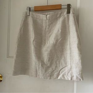 Wilfred Patio Linen Mini Skirt